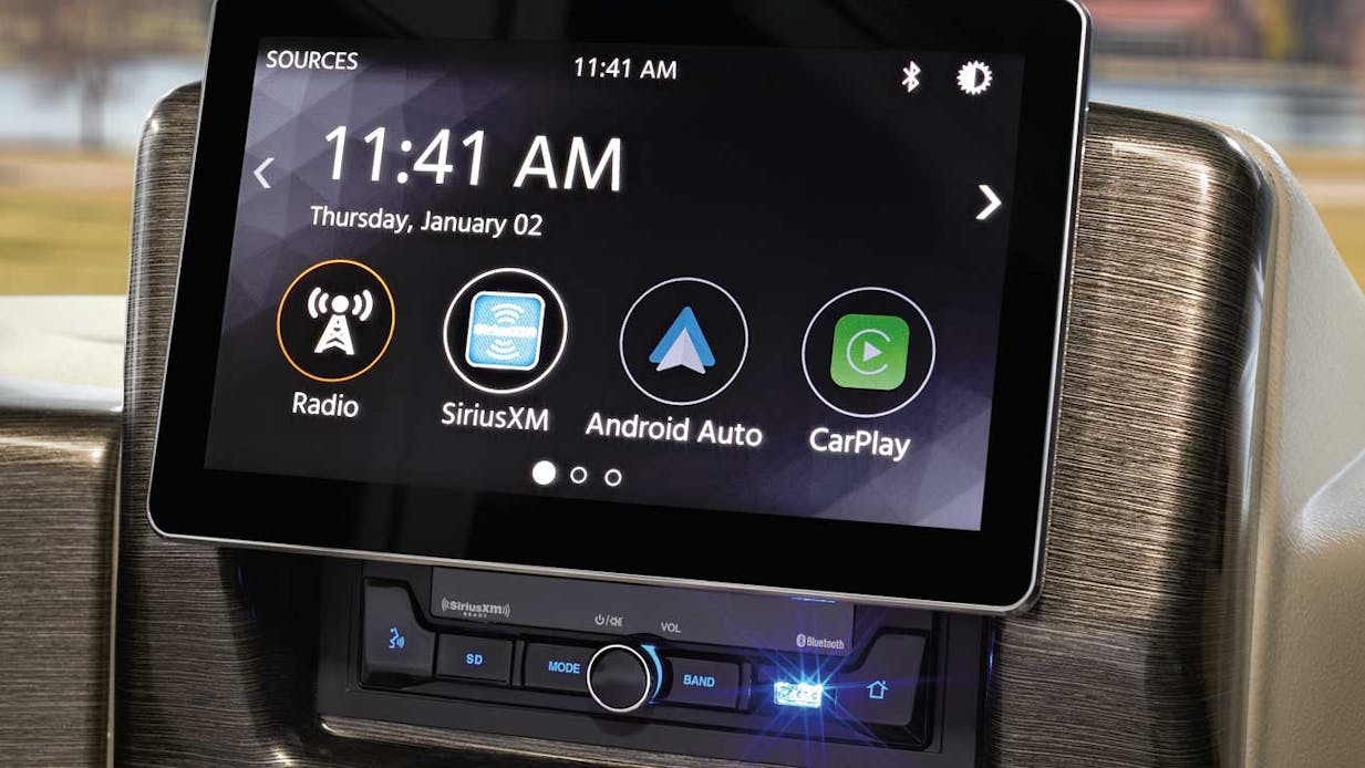 2021 Thor ACE, Hurricane, Windsport, Freedom Traveler Class A RV Dash Radio