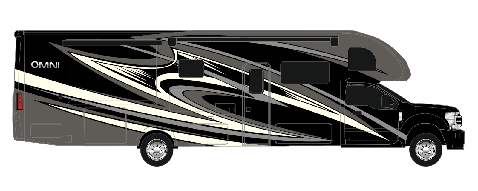 2022 Thor Omni Super Class C Diesel RV Costa Mesa Full Body Paint Exterior Artwork