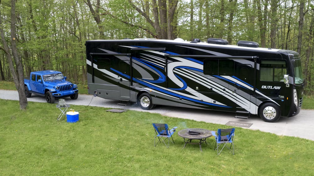 2023 Thor Outlaw Class A Toy Hauler RV Slider
