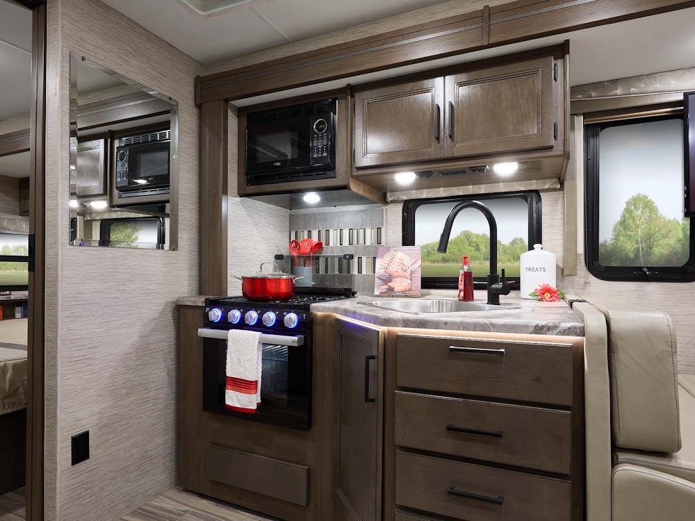 2022 Thor ACE Class A RV 27.2 Kitchen - Urban Loft
