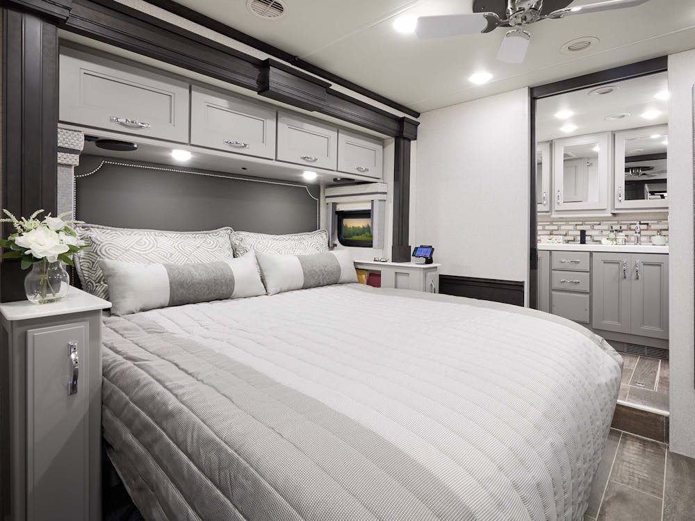 2023 Thor Venetian Class A Diesel Pusher RV F42 Tilt-A-View® Bed - Lifestyle Edition™ Casera Asheville Cabinetry