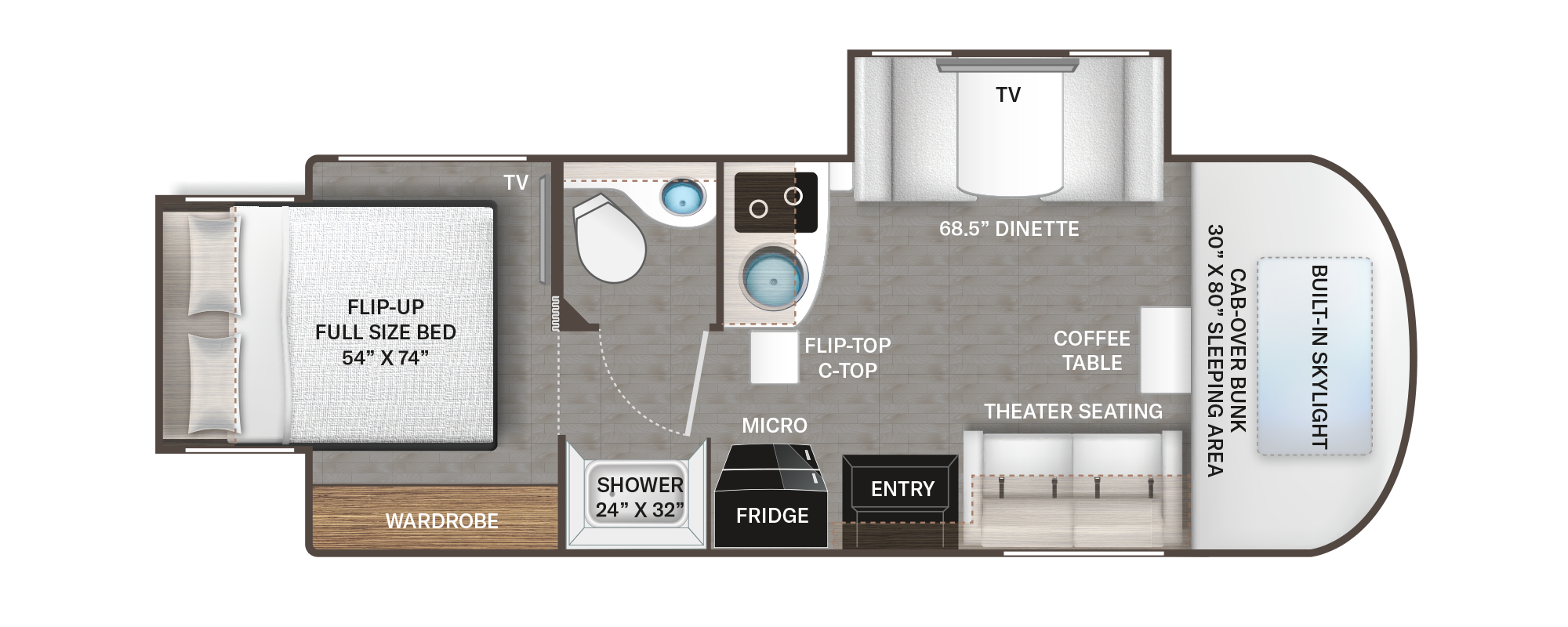 25 DELANO 24RW CLASS C MOTORHOME Camper Valley RV