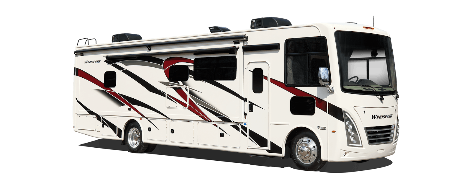 2023 Thor Windsport Class A RV Tropical Red HD-Max® Exterior