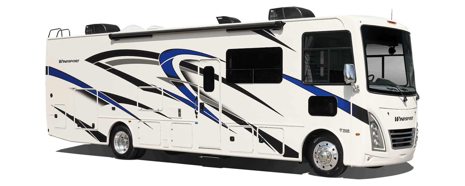 2022 Thor Windsport Class A RV Oyster / Bay Blue on HD-Max® Exterior