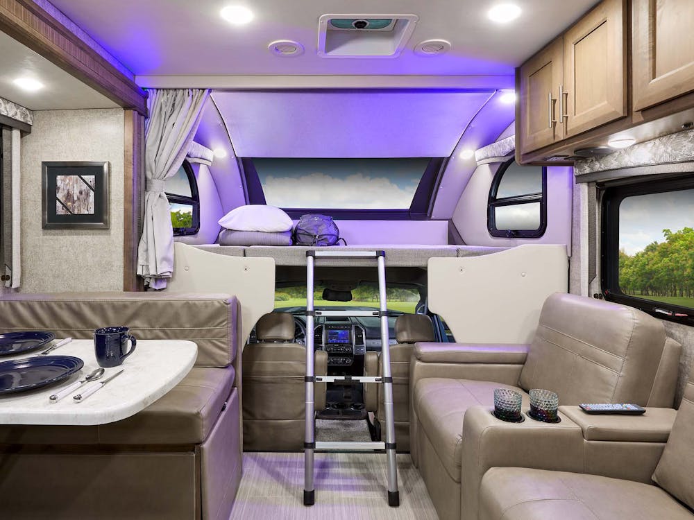 2022 Omni Class C RV XG32 Overhead Bunk - Vanilla Twilight Sanibel Cabinetry