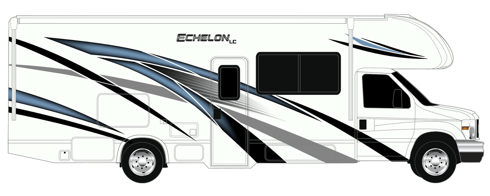 2023 Thor Echelon LC Class C RV Standard Graphics Exterior Artwork
