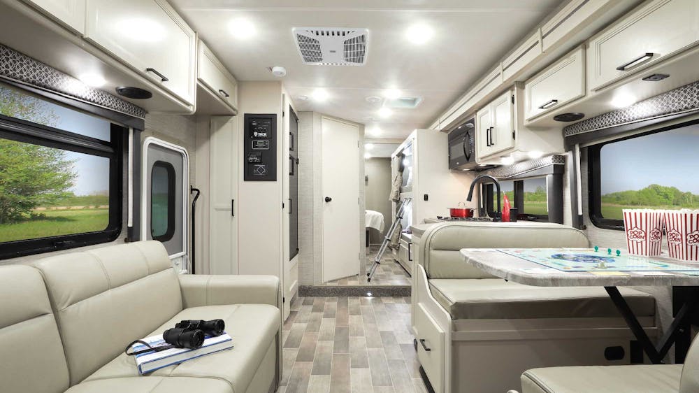 2022 Thor Chateau Class C RV 31E Front to Back - Home Collection™ Estate Grey Ivory Coast Cabinetry