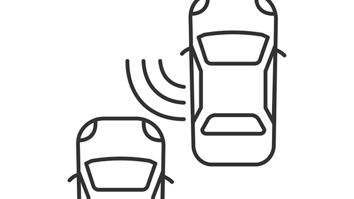 Blind Spot detection illustration