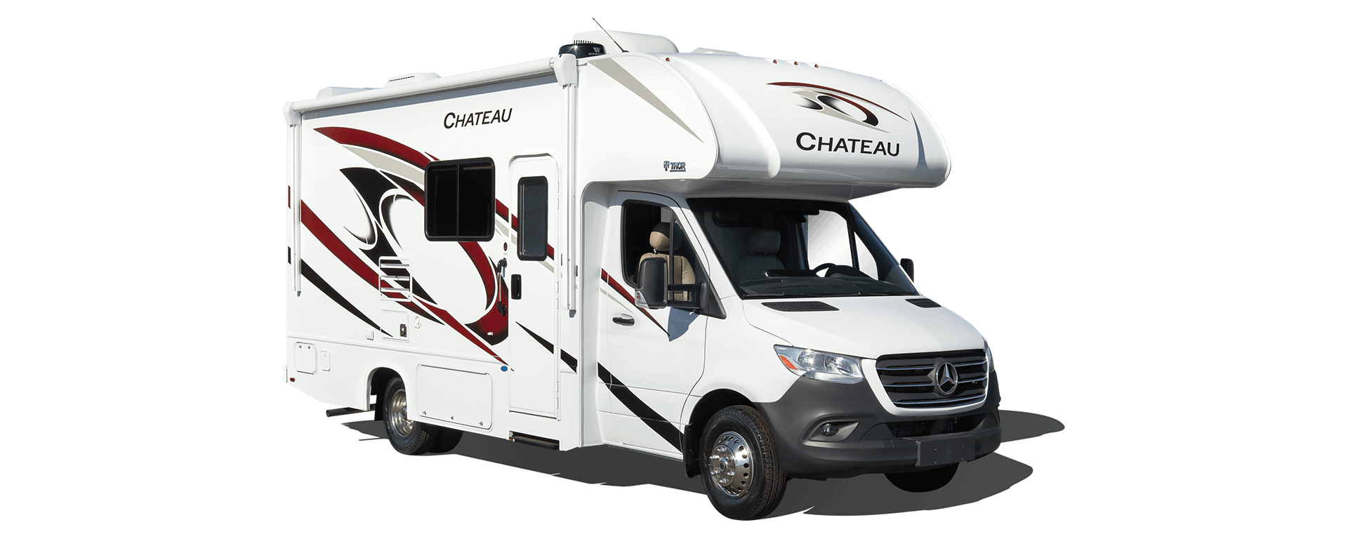 2022 Thor Chateau Mercedes Sprinter RV Rodeo Red Standard Graphics Exterior
