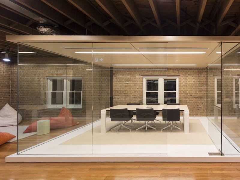 Photo of glass pod of Ansarada HQ in Sydney by Those Architects