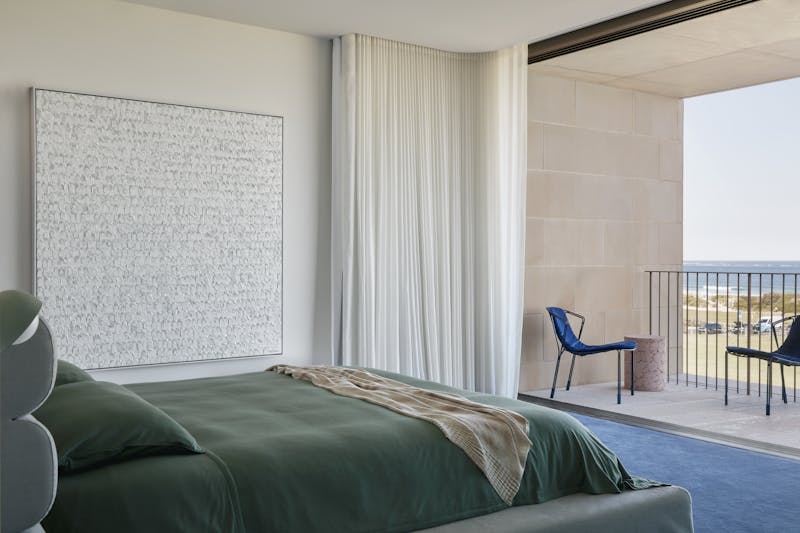 Photo of the bedroom of Shorebird in Cronulla by Those Architects