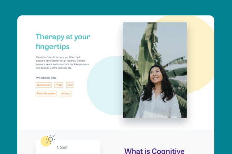 Homepage mockup for IESO health