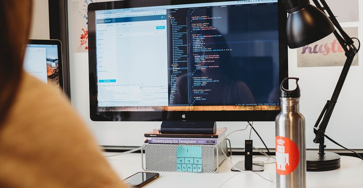 Developer working on Elm project