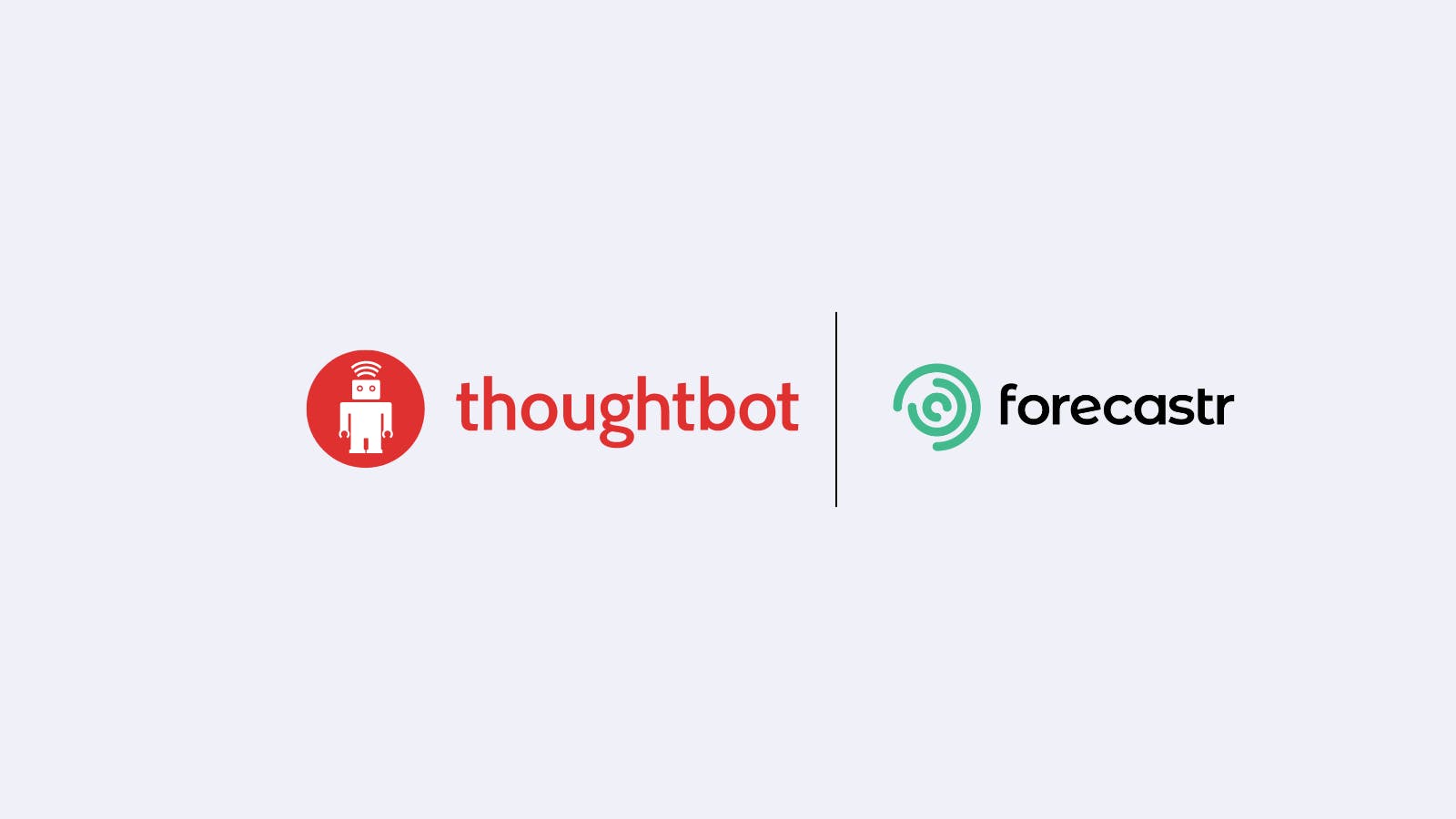 thoughtbot and forecastr logos