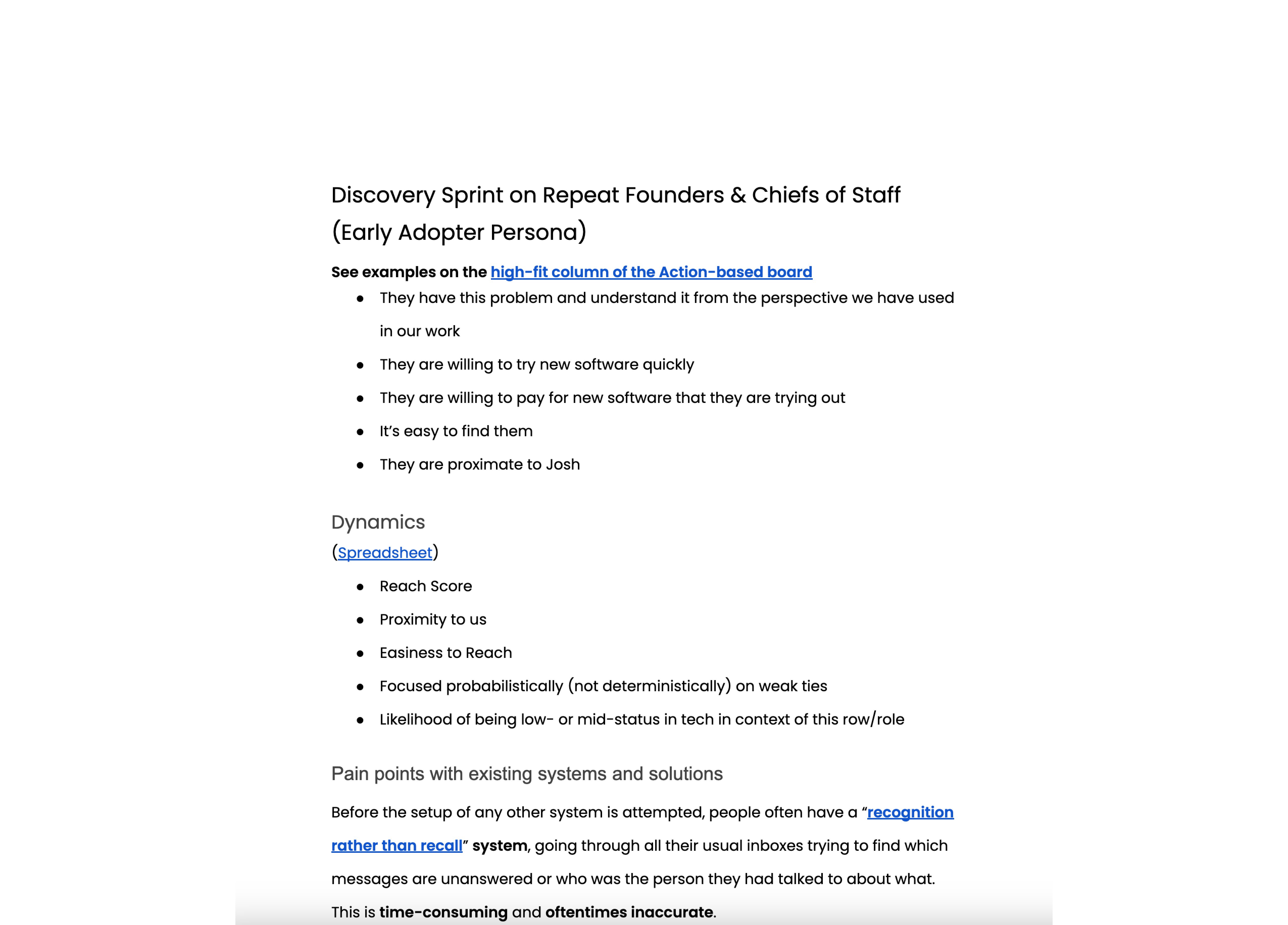 Screenshot of the discovery report.