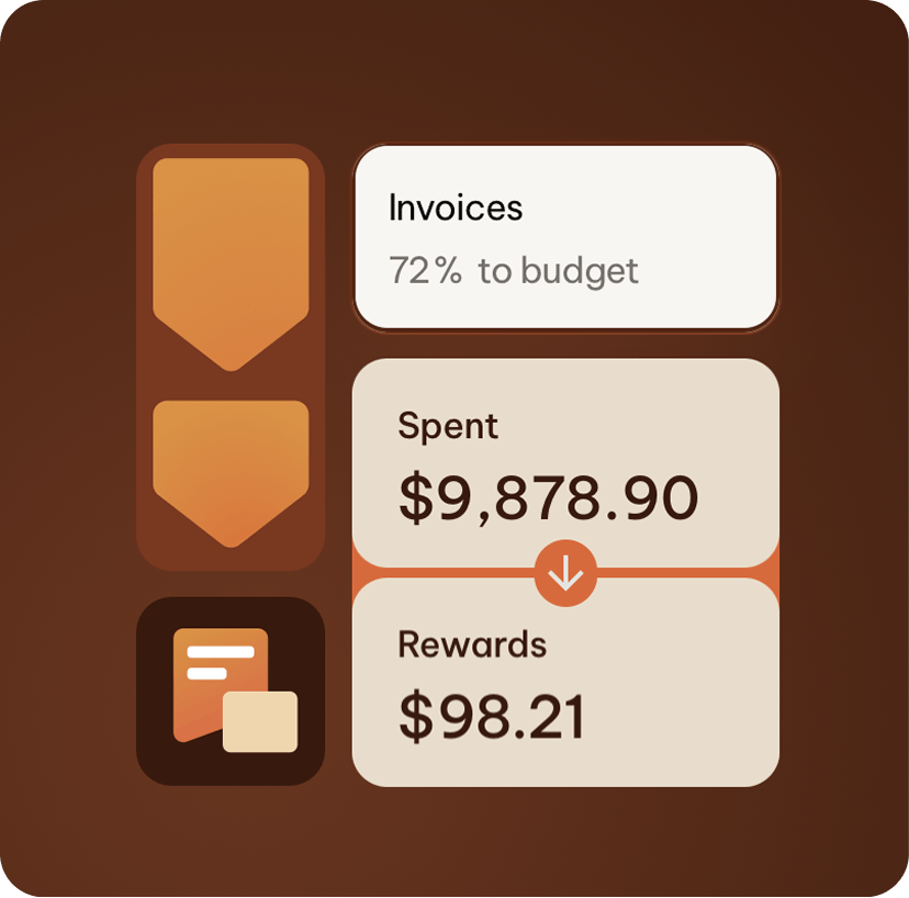 Invoices showing what was spent vs rewards