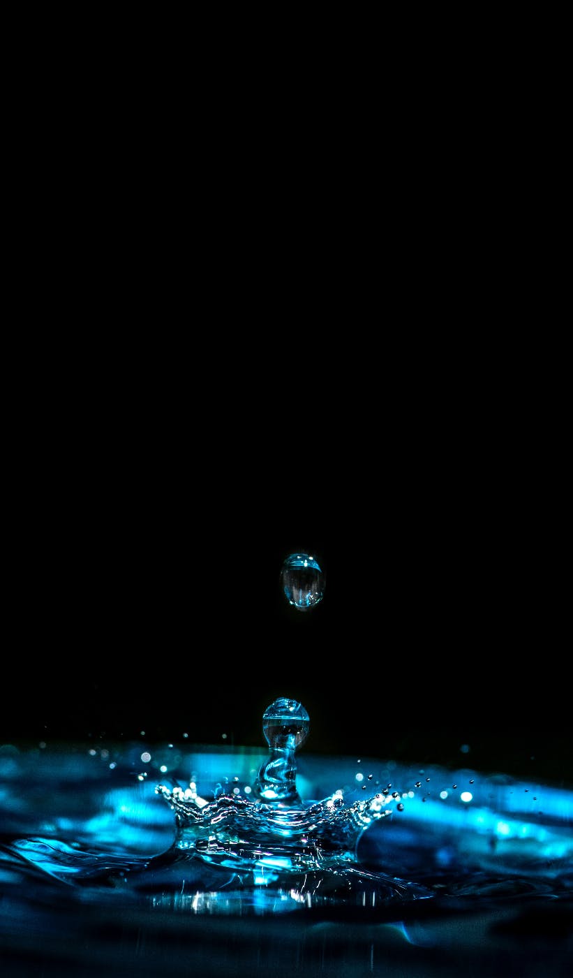 A drop of water in a pool