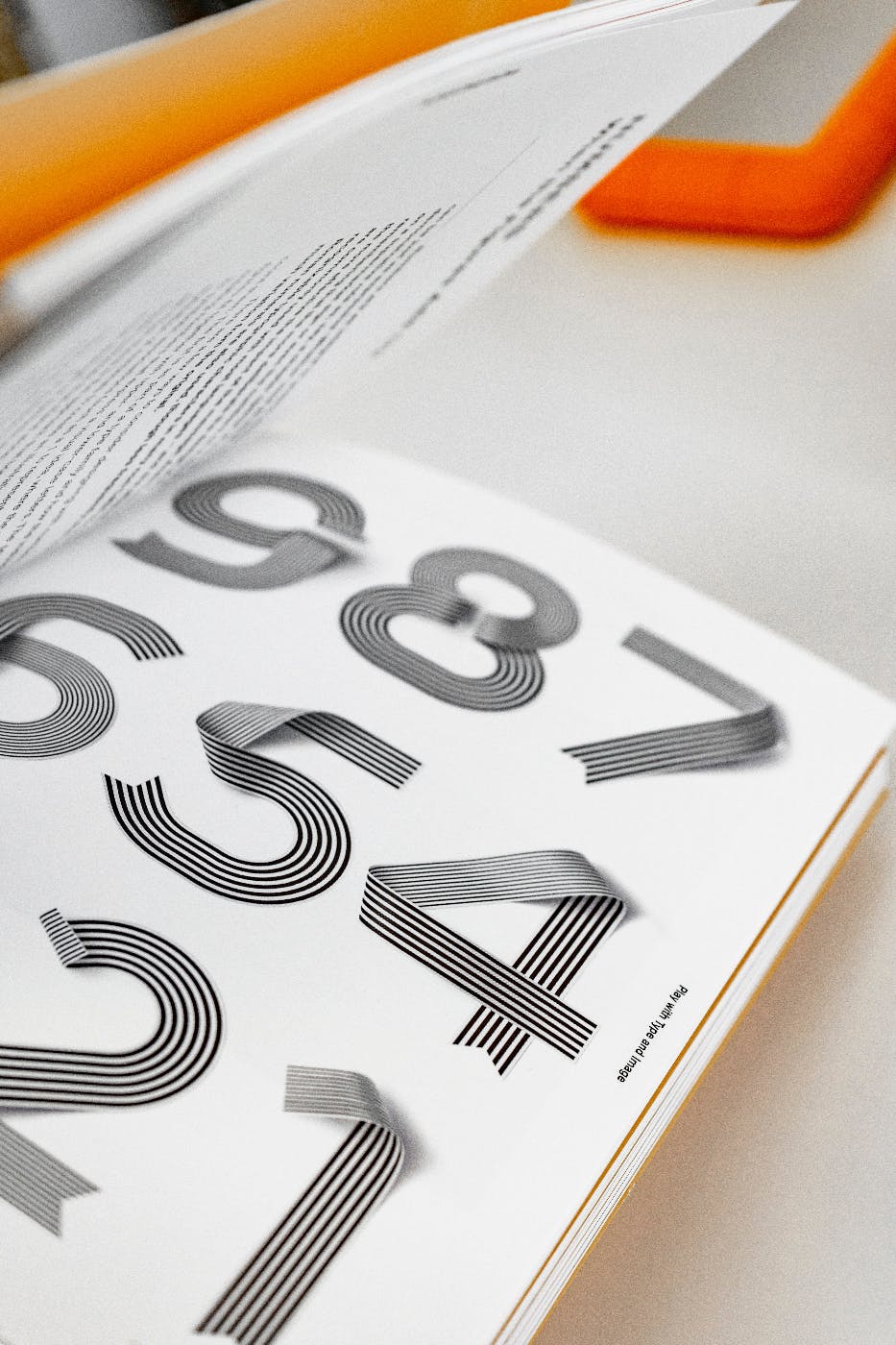 creative number designs in a book