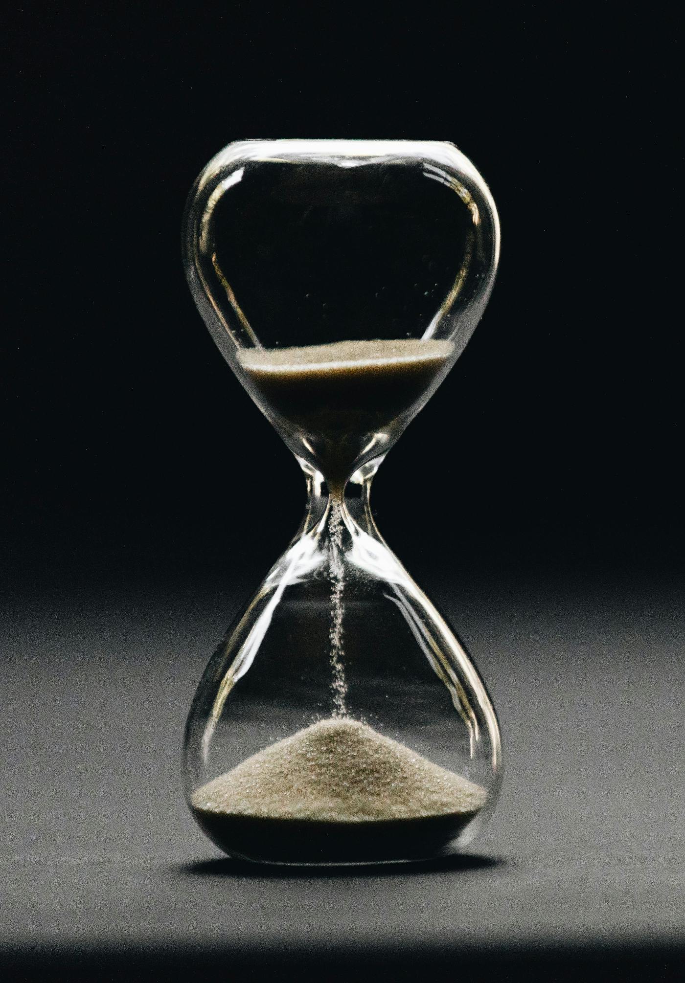 An hourglass 