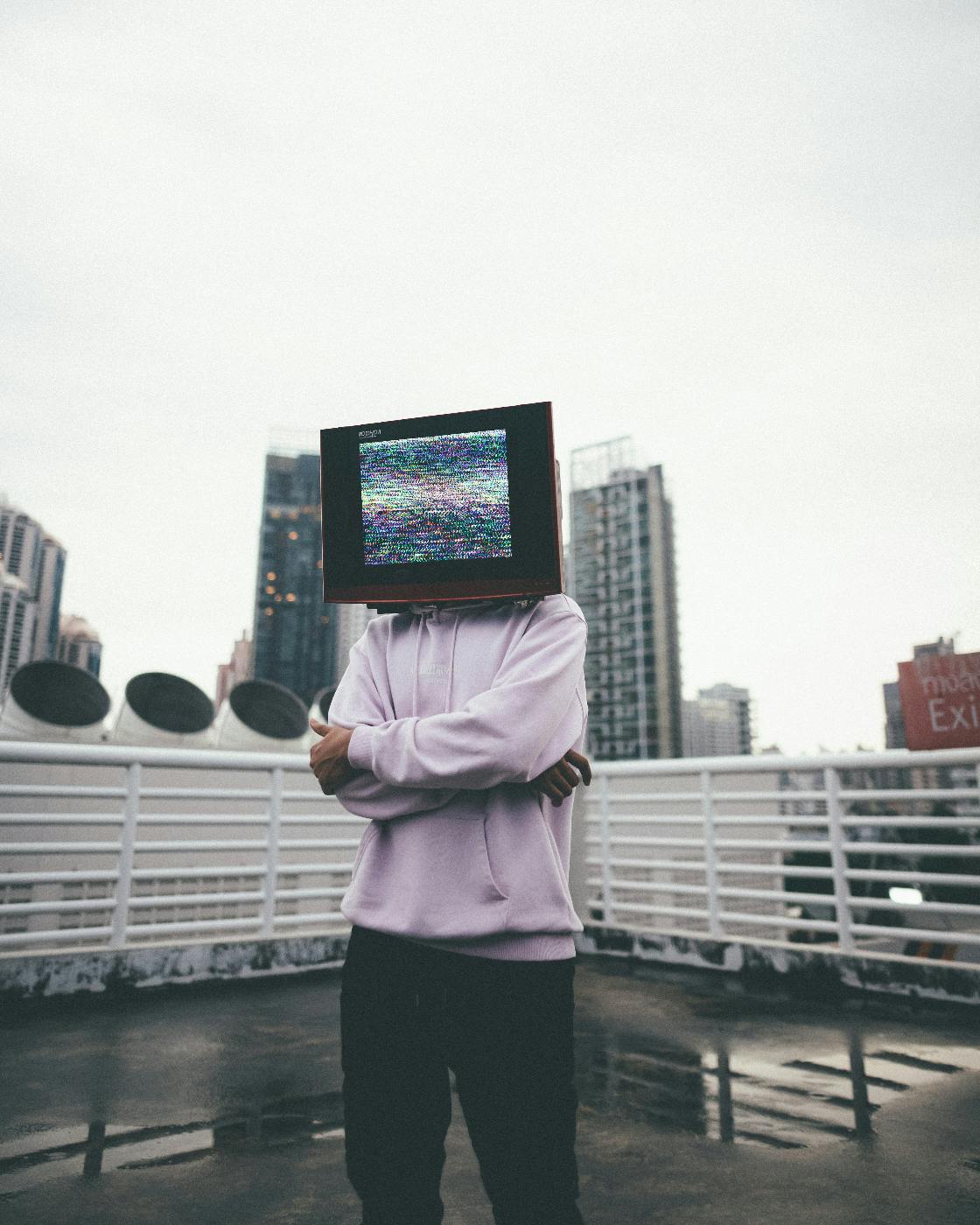 a man with a television for a head