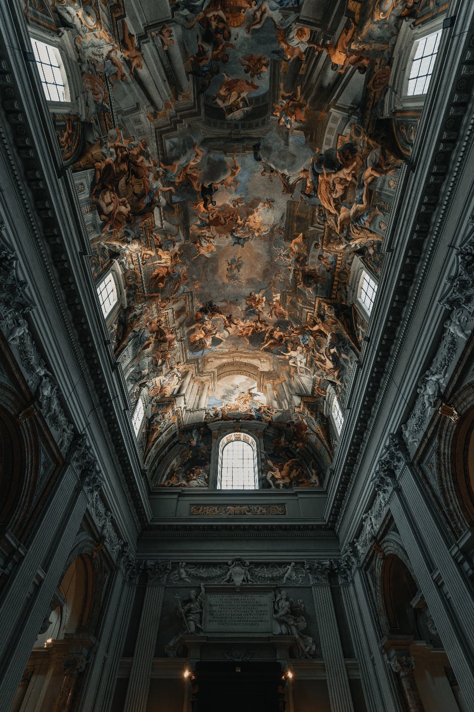 The ceiling of the sistine chapel
