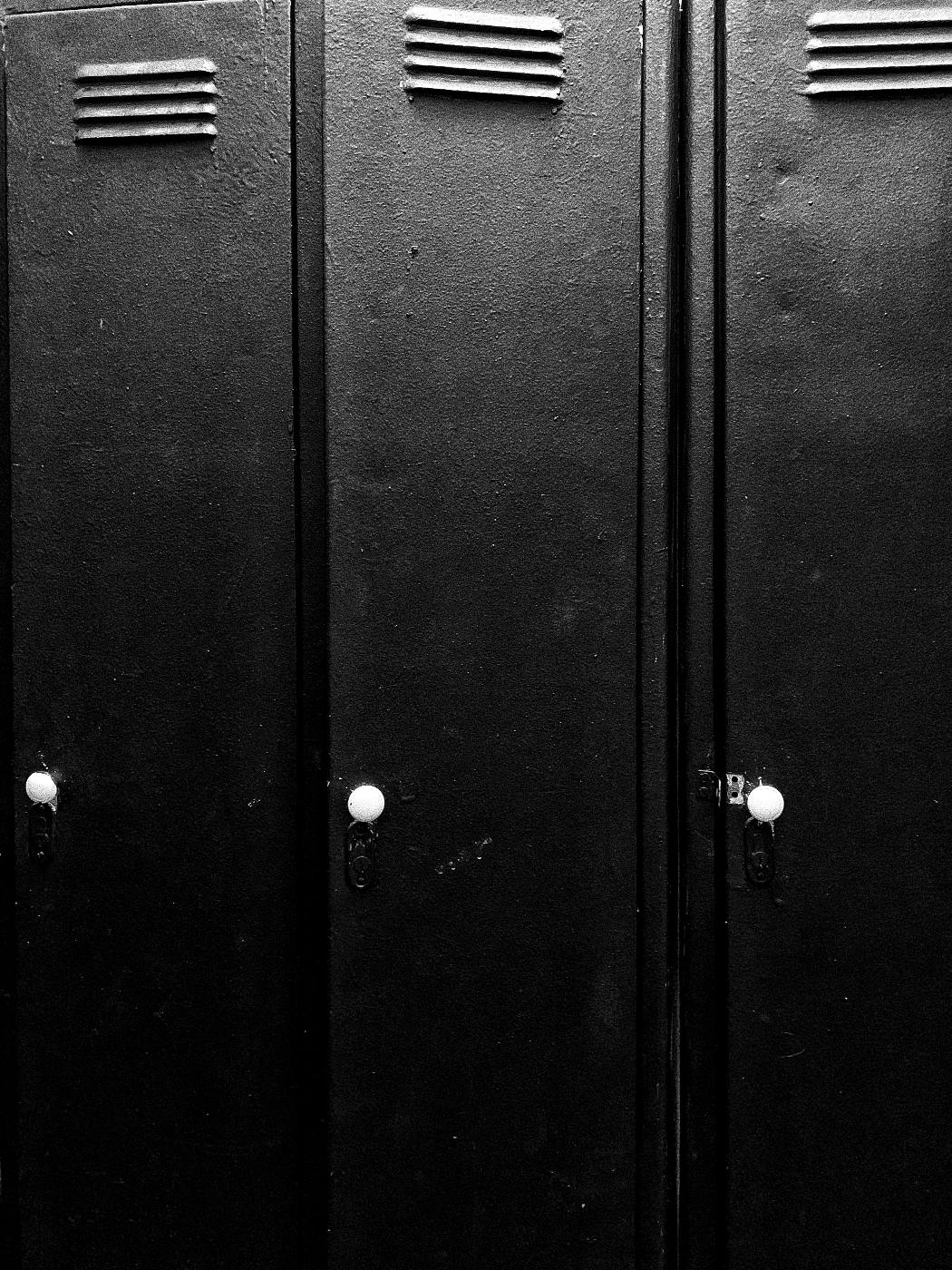 Black school lockers