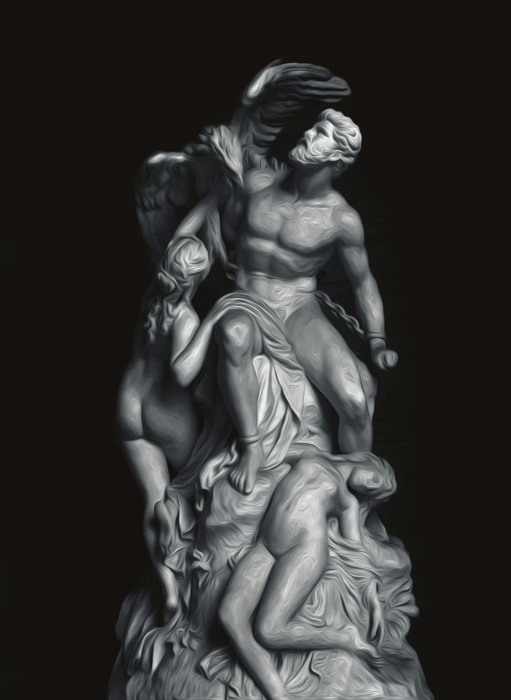 A statue of Prometheus