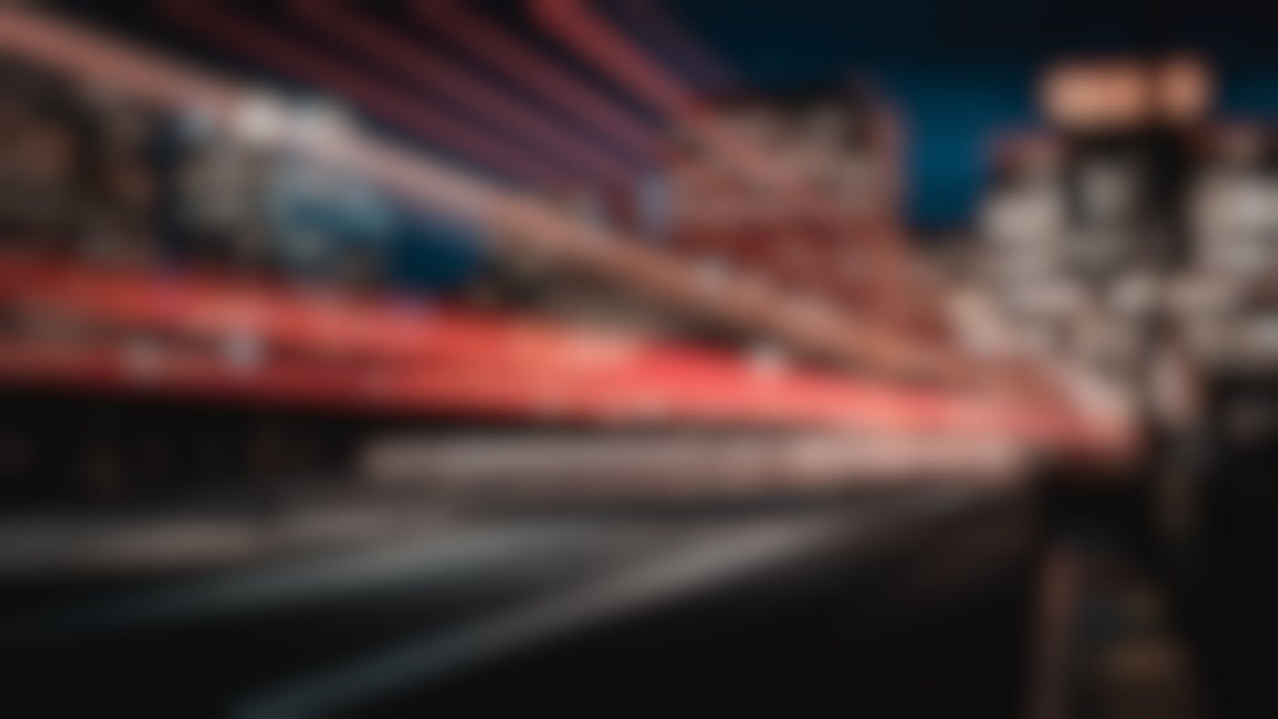 Long exposure of a city highway with cars