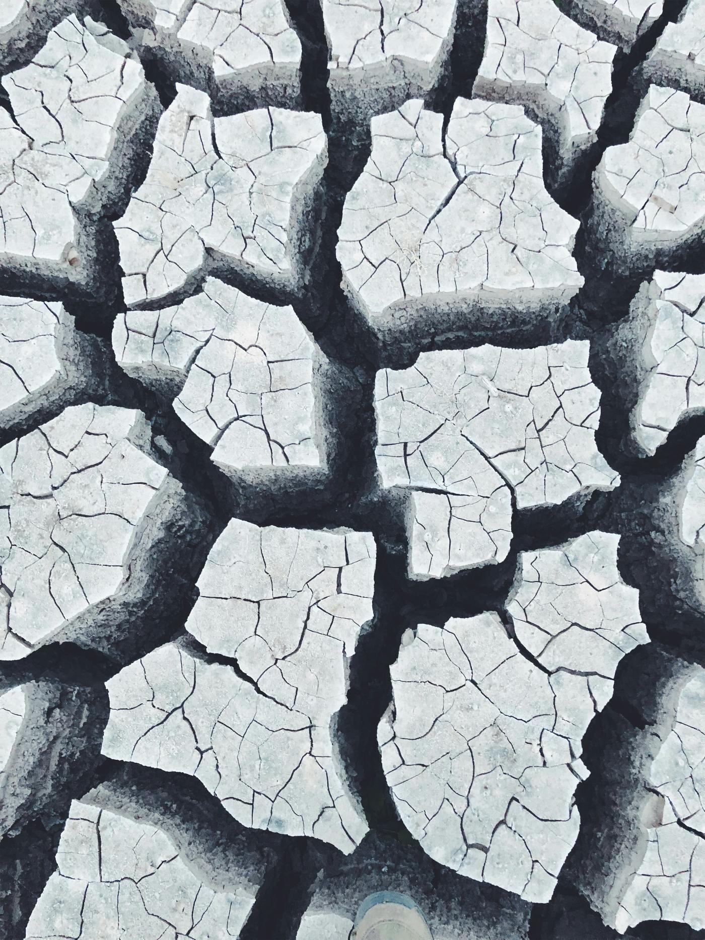 Dry cracked earth