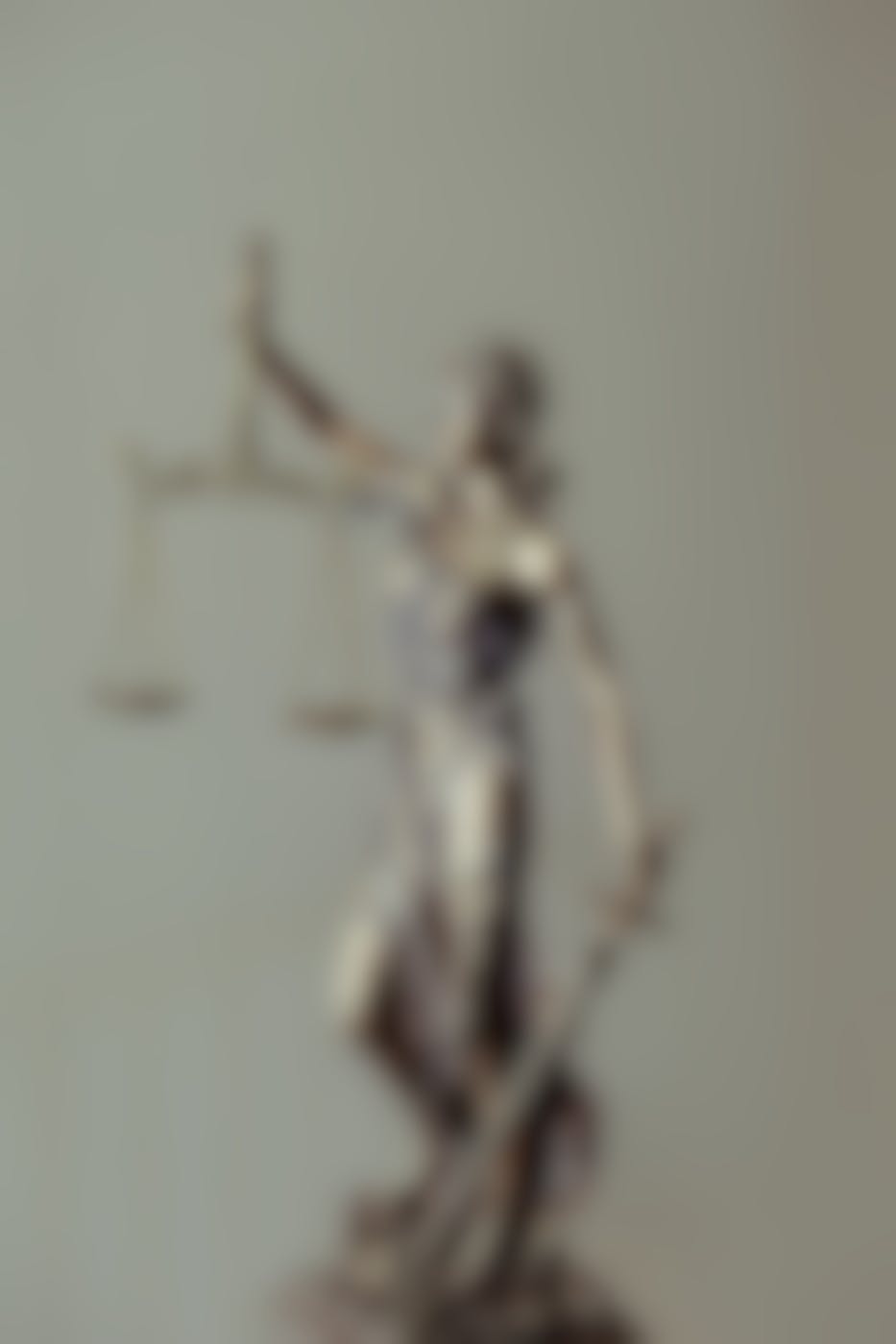 A statue of Lady Justice