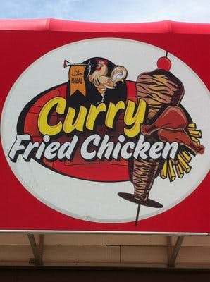 curry fried chicken