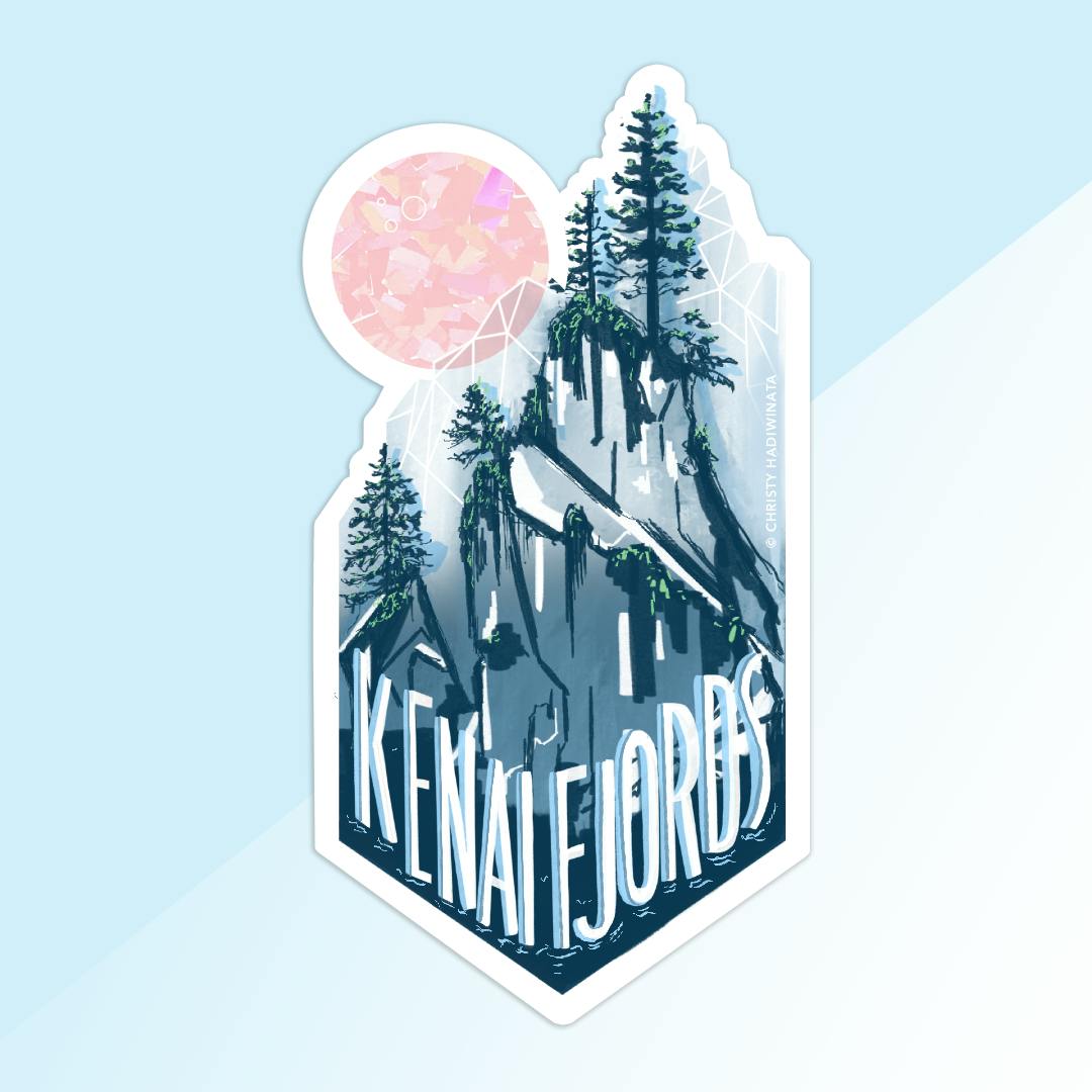 kenai fjords national parks sticker