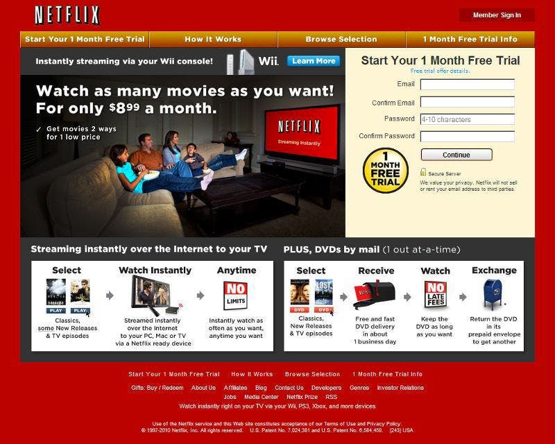 netflix 2010