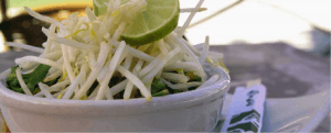 bean sprouts and lime