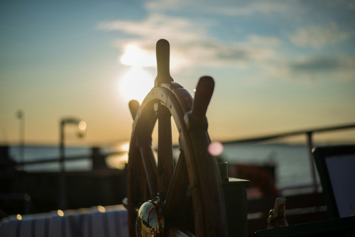 A ship's wheel