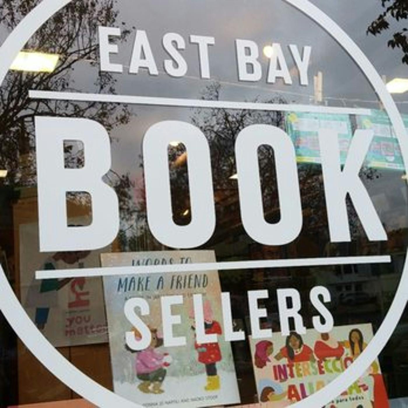 Front window of the East Bay Booksellers