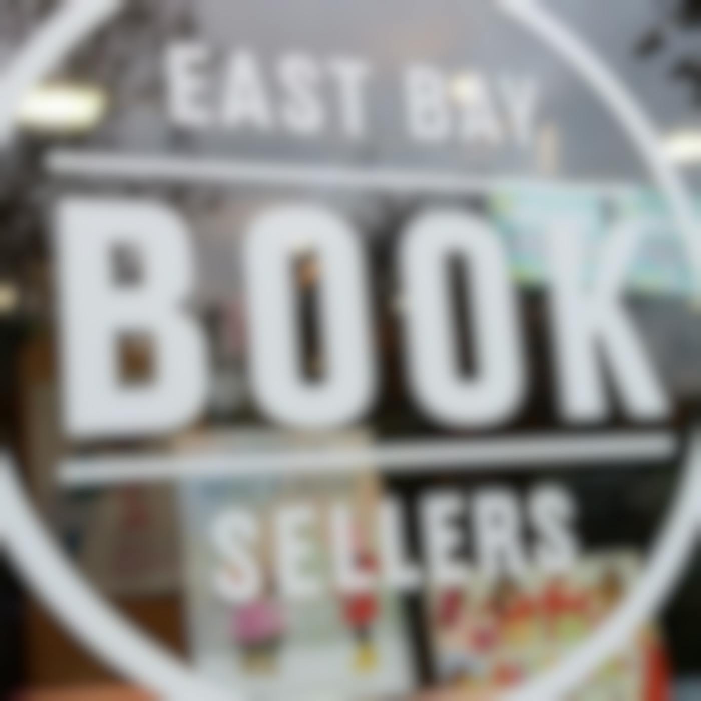 Front window of the East Bay Booksellers