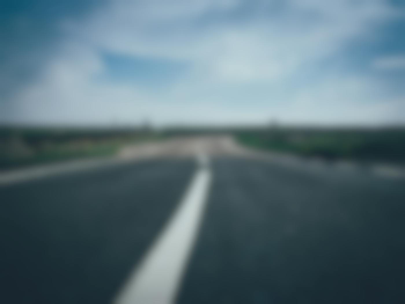 An empty road stretching out to the horizon