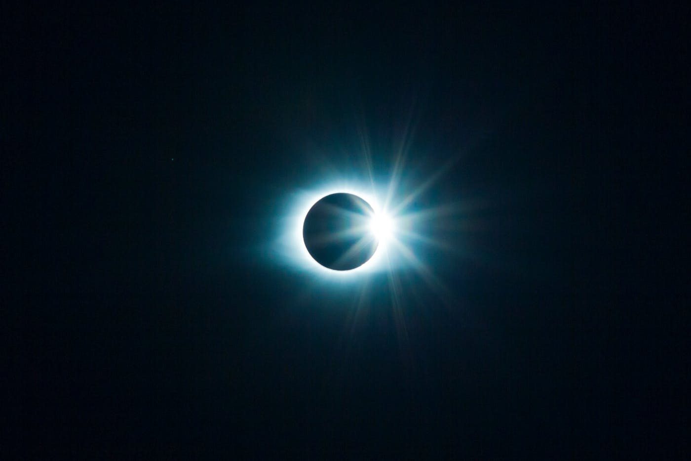 The beginning of the end of an eclipse