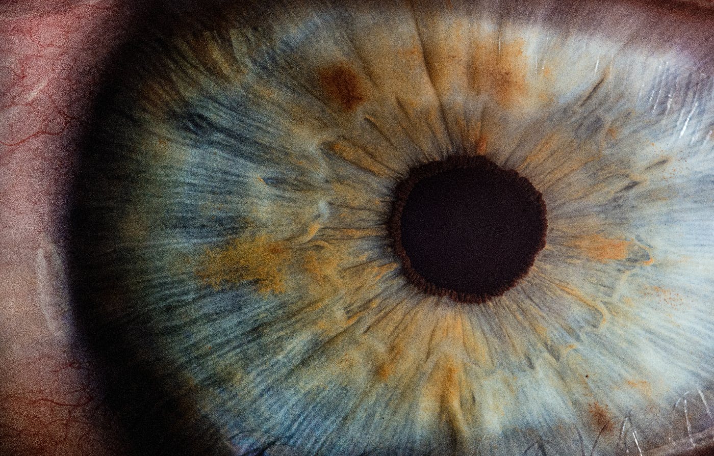 extreme close up of an eyeball
