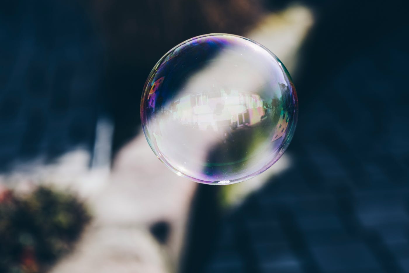 A clear bubble