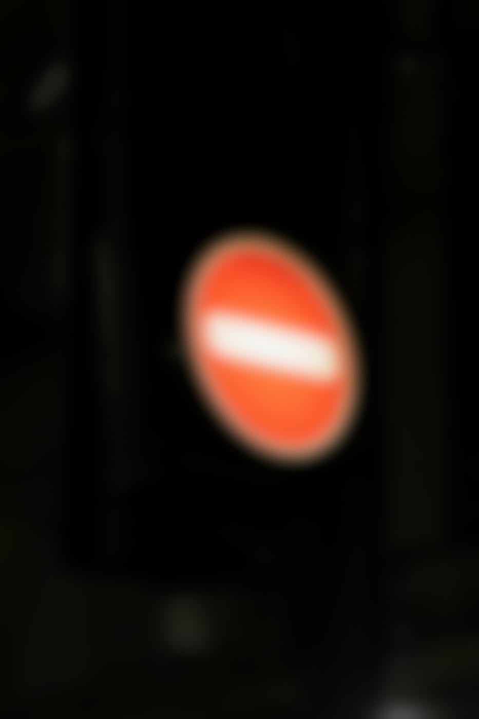 Close up of a red traffic light