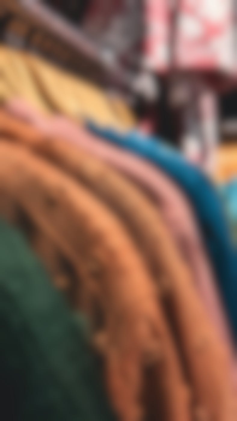 Clothes on a rack