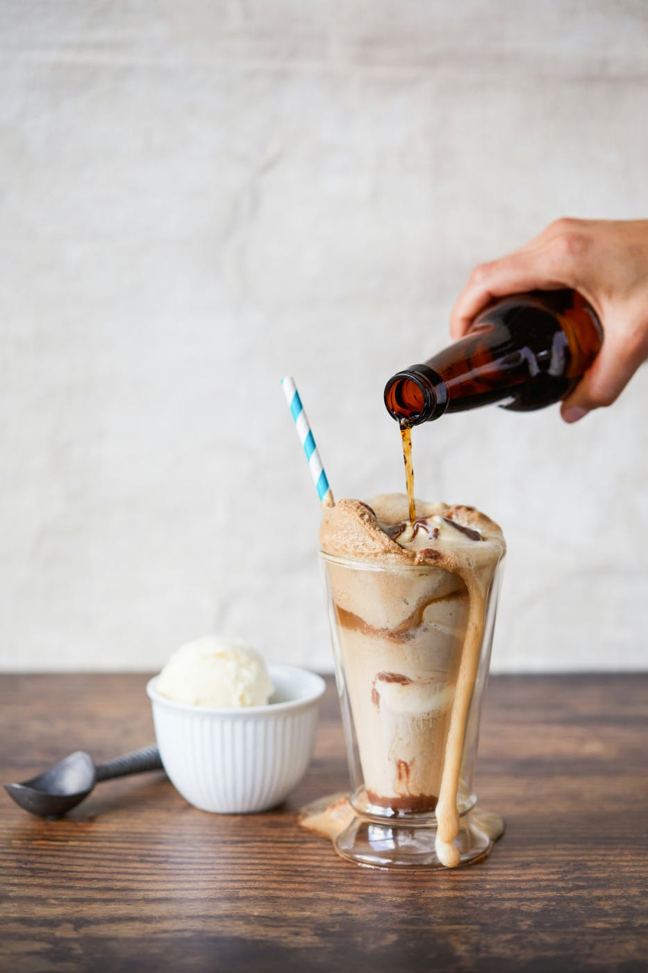 The makings of a root beer float