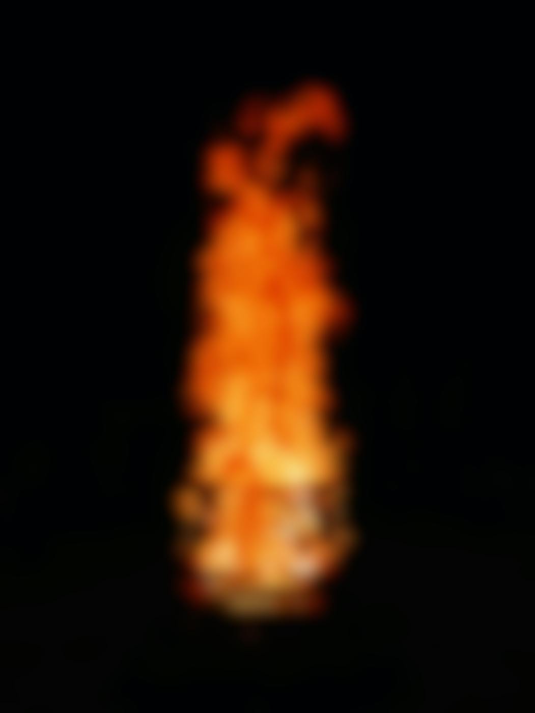 A bonfire at night