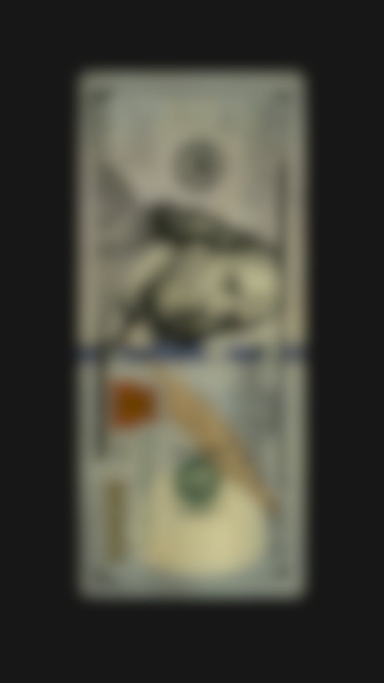 A fake 100 dollar bill