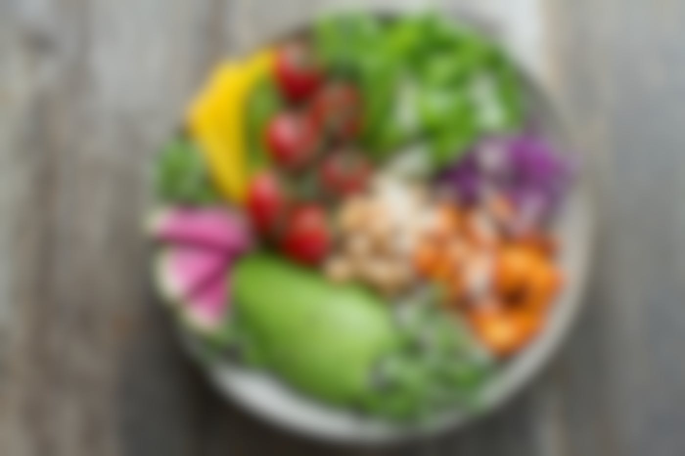 A bowl full of a beautiful salad