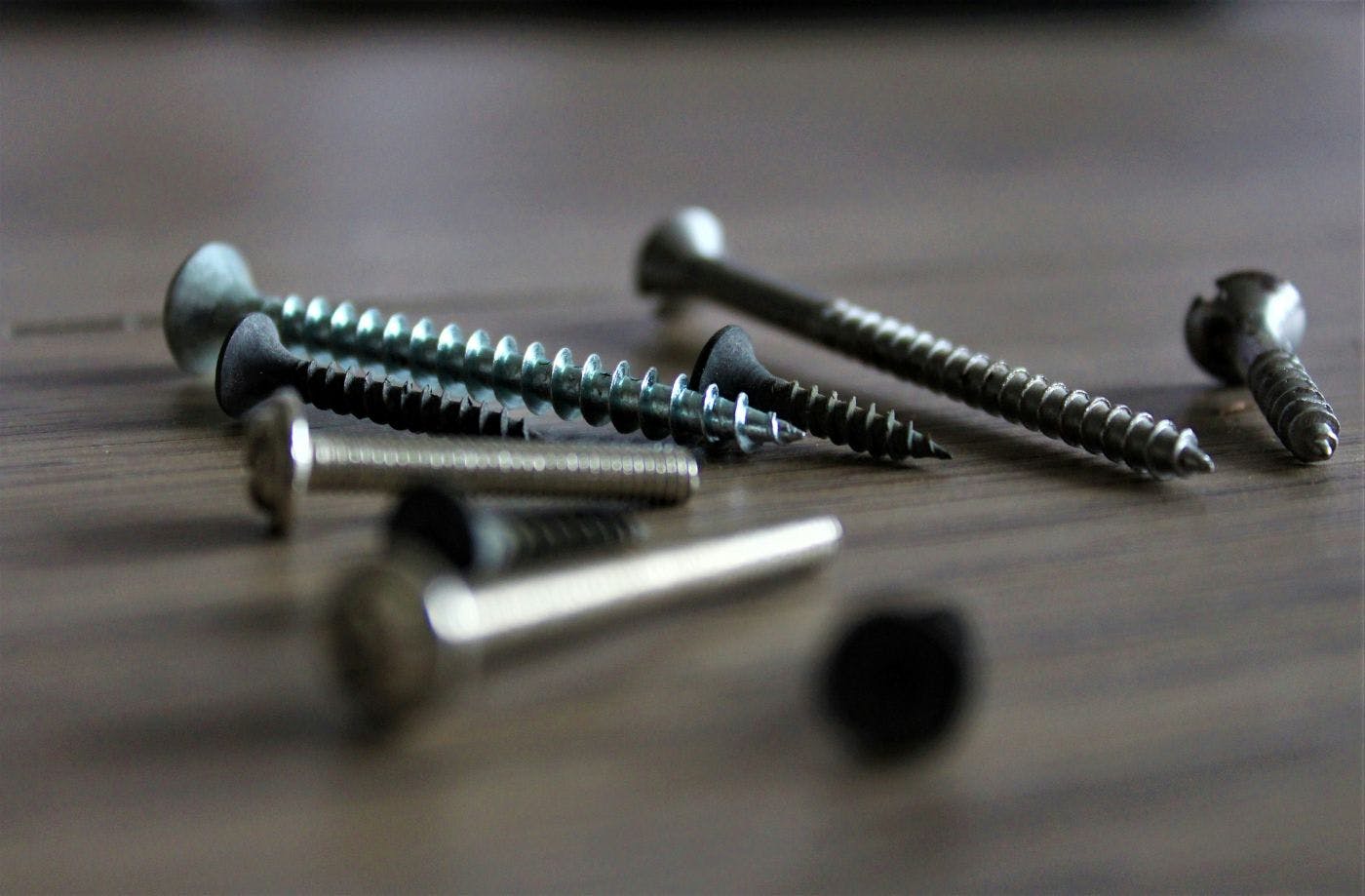 Various sized screws and bolts