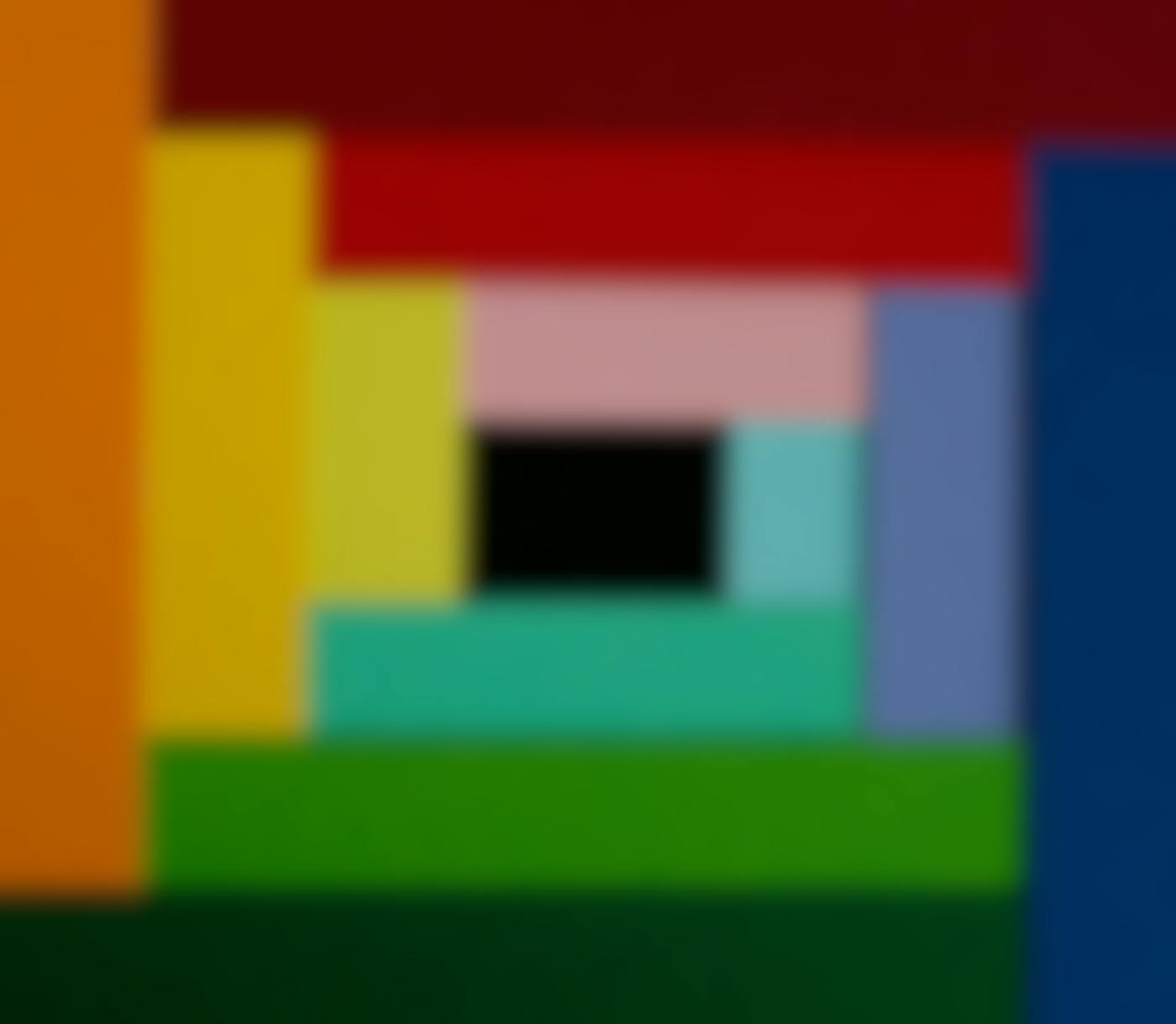 Strips of colored paper in a square