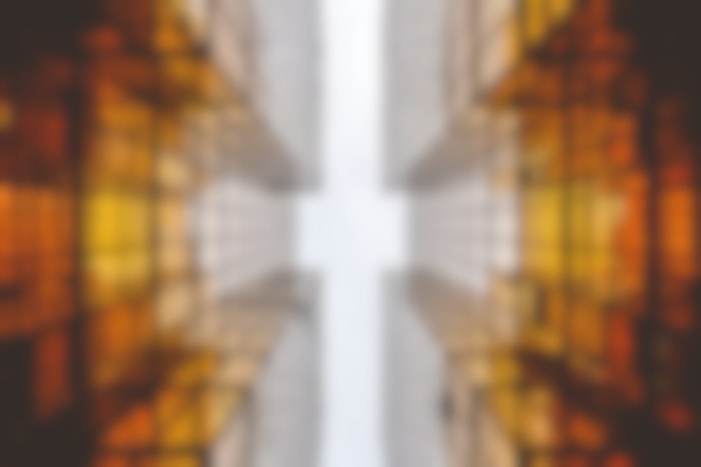 worms eye view of a building